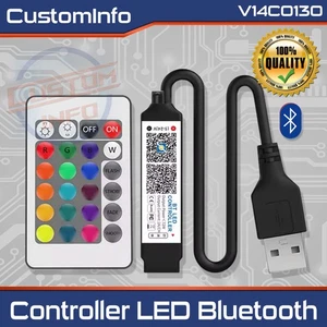 Controller LED RGB Bluetooth APP + Telecomando 24 Tasti per Strisce 5050 - Foto 1 di 8