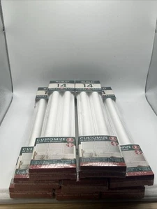 2Pack 14" Wall Panel Rail Kit White Finish Polystyrene Picture Frame Moulding X8 - Picture 1 of 4