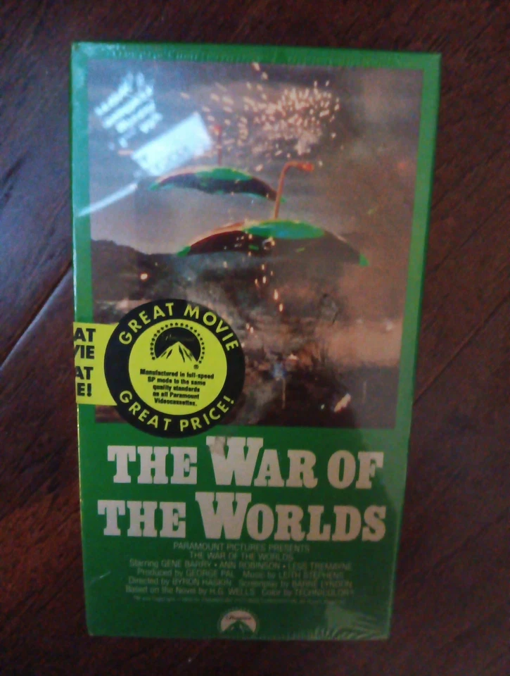 The War Of The Worlds VHS Gene Barry 1990 Alien SCI-FI Paramount New - Image 1 of 1