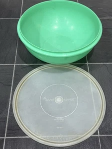 Tupperware Fix N Rührschüssel mit Deckel 12" Nummer 274-9 grüne Jade & Deckel 224-9 - Bild 1 von 10