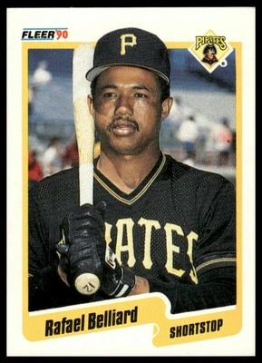 Rafael Belliard 1990 Fleer #460 Pittsburgh Pirates - Image 1 of 2