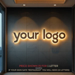 Custom Backlit LED Channel Letter Sign – Personalized Outdoor Business Logo & St - Picture 1 of 14