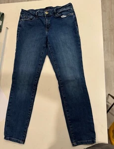 Tommy Hilfiger Women's Mid Rise Skinny Jeans Blue Pockets Stretch Size 6 Comfort - Picture 1 of 8