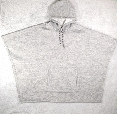 Poncho American Rag Sudadera con Capucha Unisex Talla Grande Gris Forrado de Vellón Capa Cordón Foto 1 de 4