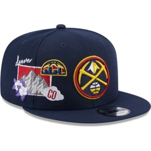 Denver Nuggets New Era Icon 9FIFTY Snapback Hat Cap Men's NBA Mile High Navy New - Picture 1 of 10