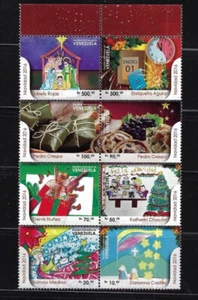 Venezuela: 2016; Scott 1733, 8er Set, Weihnachten, Rand hoch, postfrisch. EBV346 - Bild 1 von 2