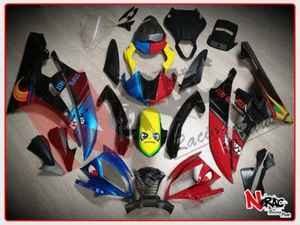 Kit Carena Completa ABS Verniciata Yamaha YZF R6 2006/07 Replica Shark Blu/Rossa - Picture 1 of 9