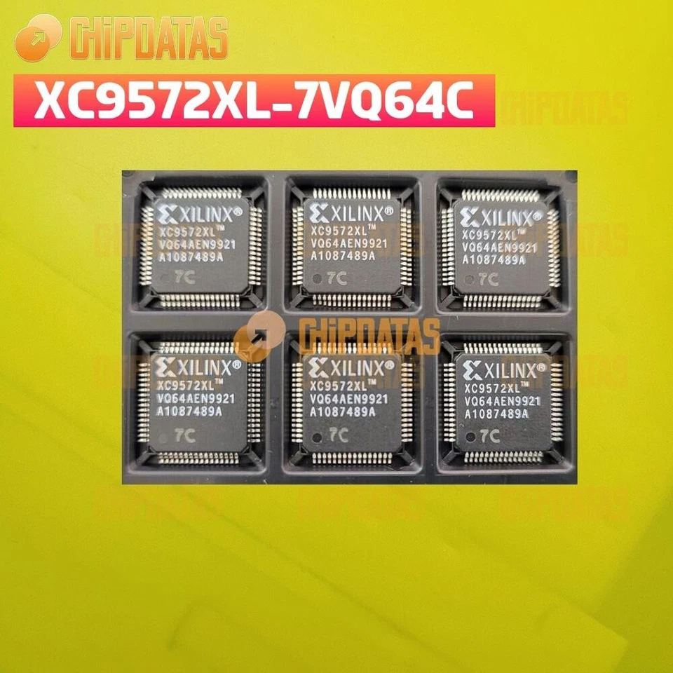 1PCS XILINX XC9572XL-7VQ64C QFP64 High-Performance CPLD - Image 1 of 1