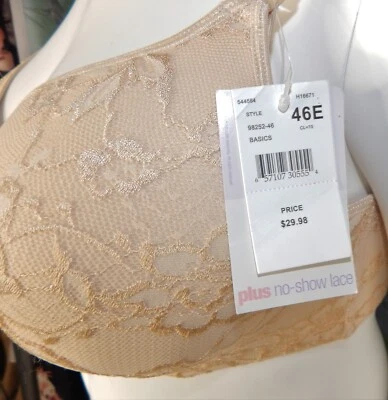 Motherhood Padded Cup Underwire Full Coverage Maternity and Nursing Bra 46E Nude - Image 1 of 4