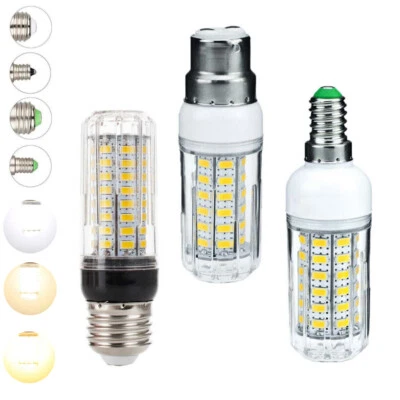 Dimmable E27 E26 E14 E12 B22 LED Corn Bulb 20W 5730SMD 3000-6000K White Lamp 12V - Image 1 of 4
