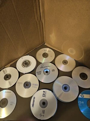 52 Assorted CD-R, CD-RW And DVD-R For Recordings Unused Open Box In Spindle - Image 1 of 4