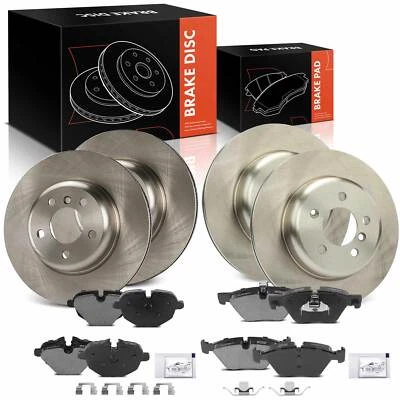 12 peças rotores de freio a disco e pastilhas de freio para BMW F10 528i 528i xDrive dianteiro e traseiro - Imagem 1 de 4