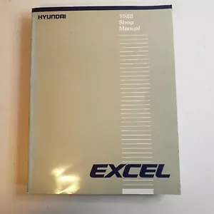Hyundai Excel 1988 fabricante de equipos originales manual de reparación taller de servicio de fábrica y plano de micropelícula - Imagen 1 de 5