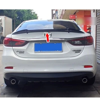 Shiny Black For Mazda 6 3rd GJ Atenza 2012-2022 V Look Rear Trunk Spoiler Wing Foto 1 de 4