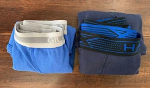 2 Pack of Men's 2XL 100% Cotton Blue Gildan; 3XL Black Hanes Brand Boxer Briefs - Picture 1 of 7
