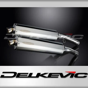 Yamaha FJ1100 FJ1200 1TX 84-88 Slip On 18" Oval Stainless Exhaust Muffler Kit - Picture 1 of 5