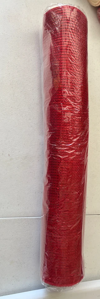 Cinta de malla decorativa 21"x 10 YDS para boda decoración de Navidad rollo de malla Foto 1 de 1