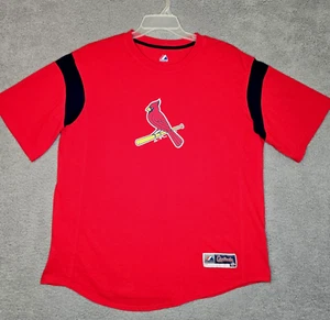 Camiseta con logotipo de cardenal en murciélago de los Cardenales de San Luis Majestic MLB - Para hombre L - Roja - Imagen 1 de 10