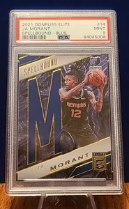 2021 Donruss Elite Ja Morant Spellbound Blue /99 #14 PSA MINT 9 - Foto 1 di 3