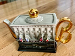 Sammlerstück Paul Cardew Mini Keramik Bloomingdale's Teekanne Made In England Vintage - Bild 1 von 8