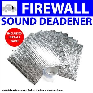 Heat & Sound Deadener Dodge W Truck 1946 - 80 Firewall Kit + Tape 13527Cm2