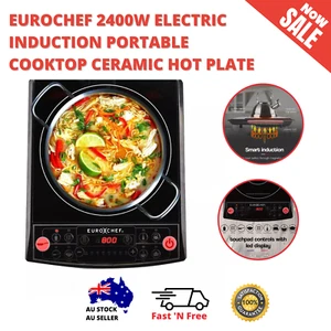 EuroChef Induction Cooktop 2400W Electric Hot Plate Ceramic Cook Top Kitchen - Picture 1 of 10