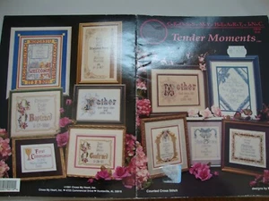 TENDER MOMENTS Counted Cross Stitch PATTERN Special Occasions CSB 64 Cross Heart - Picture 1 of 1