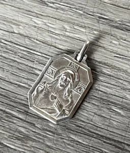 Médaille religieuse ancienne " Coeur De Jesus " - Argent - Bild 1 von 2