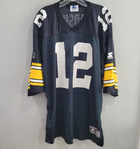 Rare Vintage 90s Starter Pittsburgh Steelers Terry Bradshaw 12 Jersey Mens 52 XL Cover