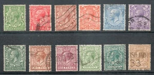 GB GV 1924 1/2d - 1s juego de 12 sellos buenos usados sg418 - SG429 - Imagen 1 de 1