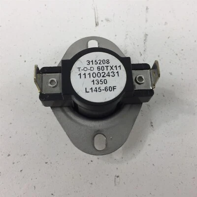 Trane 111002431 Thermal Limit Switch T-O-D 60TX11 315208 L145-60F