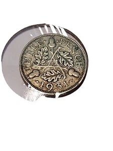 1931 Great Britain UK Coin Silver Coin 3 Pence (50% Silver) - Picture 1 of 3