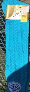 Ginocchiere donna vintage bambino blu anni '60 confezione originale con etichetta! - Foto 1 di 5