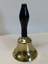 Vintage Gold & Black Train Hand Bell or Teacher Bell