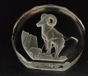 Glass Paper Weights Danbury Mint Wildlife Crystal #12  3" W Germany. - Picture 1 of 12