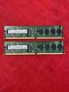 SAMSUNG RAM 512MB 1Rx8 PC2-5300 667MHz 8-CHIPS UBF M378T6553EZS-CE6 PC Desktop - Picture 1 of 6