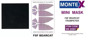 Montex 1/32 GRUMMAN F8F BEARCAT CANOPY PAINT MASK Trumpeter - Picture 1 of 1