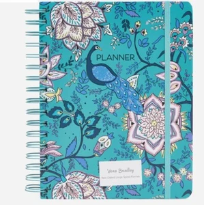 Neu Vera Bradley Pfauengarten nicht datiert großer Spiralplaner versiegelt! - Bild 1 von 1