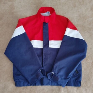 Gore-Tex Golf Windbreaker Jacket Jack Nicklaus Red White Blue Men S Lightweight - Picture 1 of 16