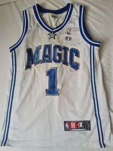 Orlando Magic #1 Tracy McGrady NBA Basketball Jeresy Champion Size M - Picture 1 of 7
