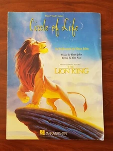 Sheet Music - Hal Leonard Disney's The Lion King Circle Of Life Elton John - Photo 1/1