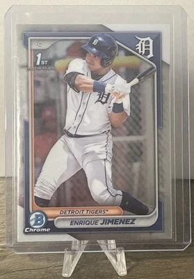 2024 Bowman - Chrome Prospects Enrique Jimenez #BCP-31 (RC) Detroit Tigers - Image 1 of 2