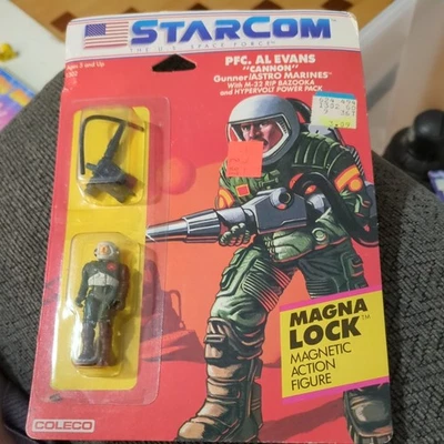 StarCom™ PFC. Al Evans Action Figure, Vintage 1986 Collectible, New MOSC AFA IT! - Image 1 of 4