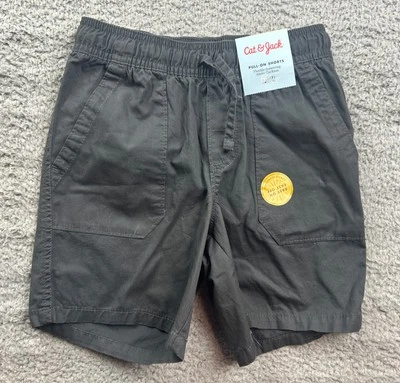 Cat & Jack Boy's Size Small (6-7) Above the Knee Pull on Shorts Gray - Image 1 of 4