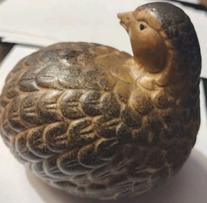 Vintage Wachtel Rebhuhn Keramik Keramik Figur 3" - Bild 1 von 9