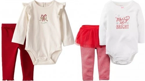 Nuevo Carter's 4 Piezas Vacaciones Body Pantalones Tutú Leggings Trajes Talla 3 meses Nuevo con Etiquetas Foto 1 de 4