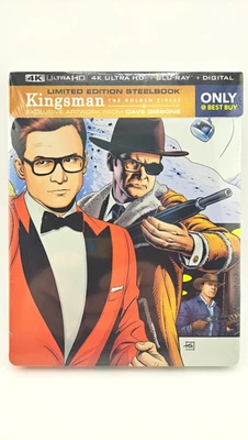 Kingsman: The Golden Circle 4k UHD Blu-ray Ltd. Ed. Steelbook Only@Best Buy RARE - Image 1 of 4