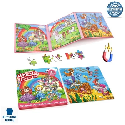 Juego de rompecabezas magnético para niños pequeños - Juego de aprendizaje interactivo de 36 piezas para niños de edad... Foto 1 de 4
