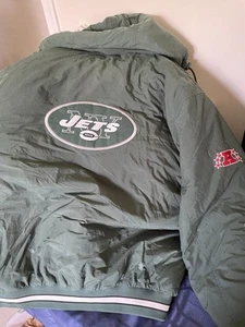 Reebok New York Jets Hooded Zip-Up Coat w/Embroidered Patches 2XL - Picture 1 of 4