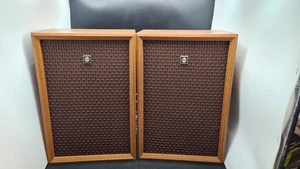 Altoparlanti stereo vintage Sanyo HIFI SX-2611? Legno anni 70 Made In Japan FUNZIONANTE - Foto 1 di 11